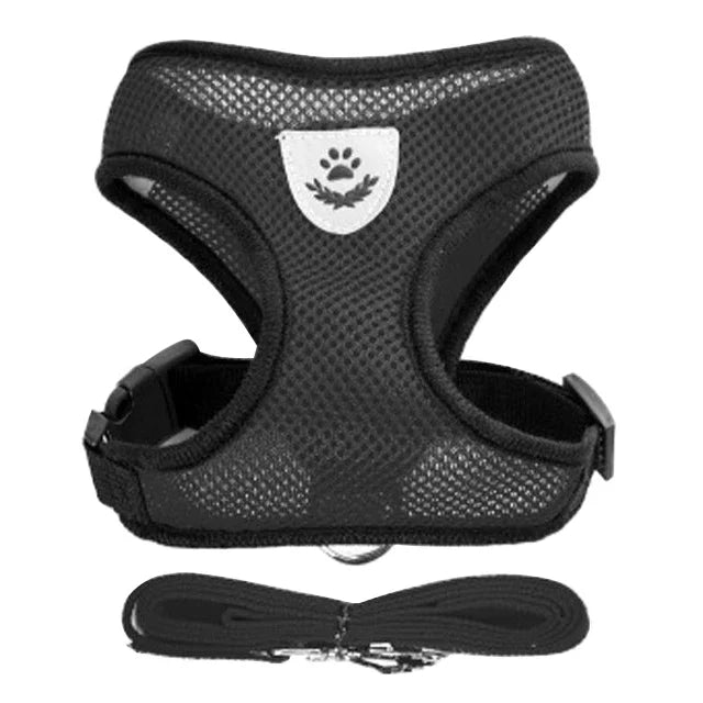 Adjustable Mesh Cat & Dog Harness — Breakaway Walking Vest with Quick Release