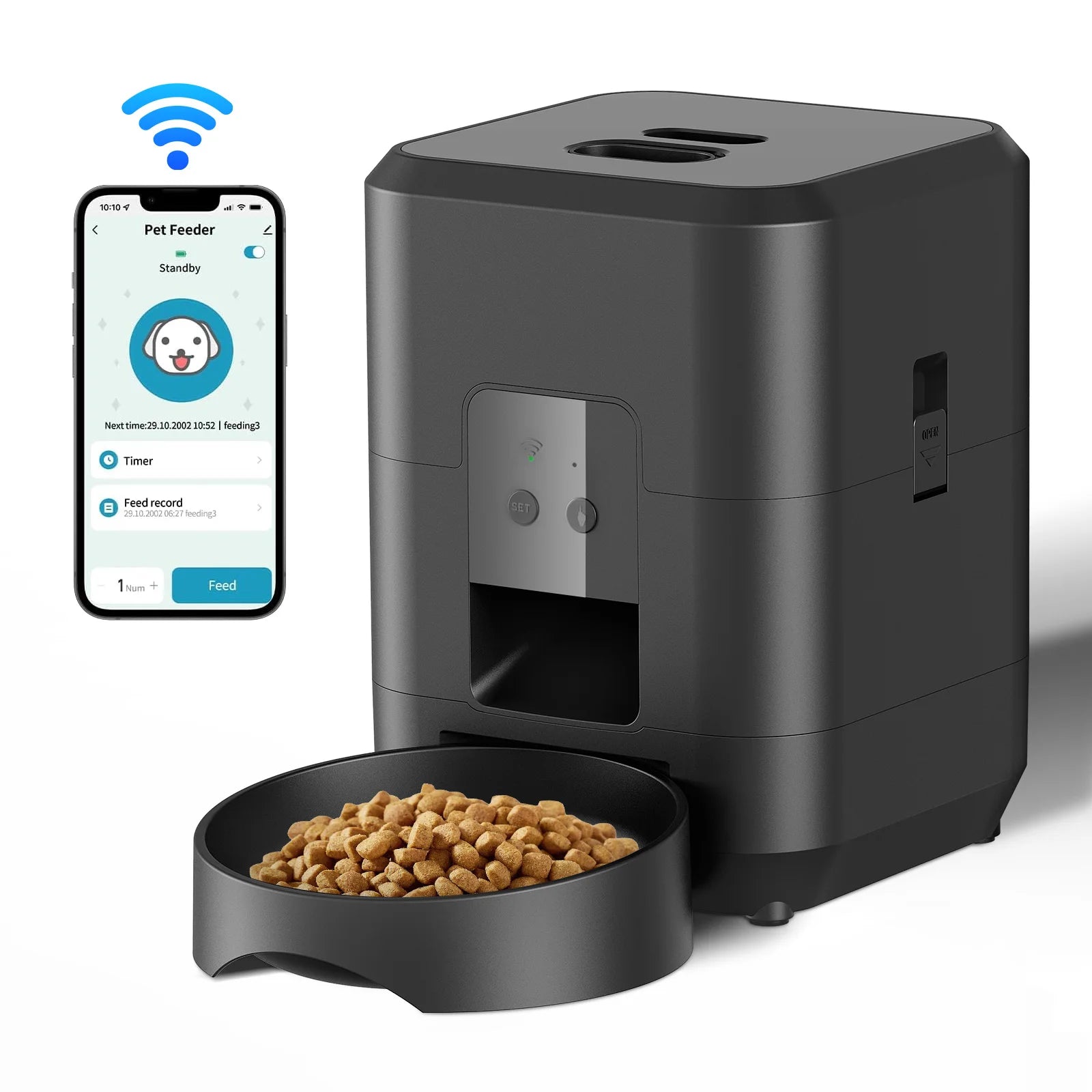 Smart Automatic Pet Feeder — Timed Portion Control for Cats & Dogs