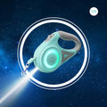 LED Light-Up Retractable Dog Leash — Glowing Safety Leash for Night Walks