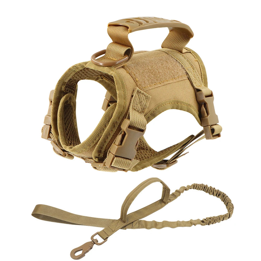 Tactical Cat & Dog Harness — Escape-Proof Vest with Control Handle