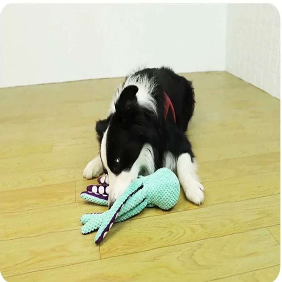 Interactive Squeaky Plush Octopus Toy — Sound Chew Toy for Dogs