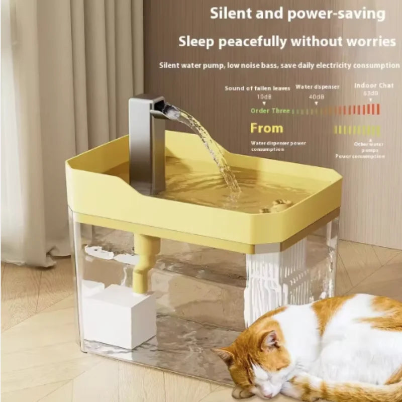 Automatic Cat Water Fountain — Filtered Circulating Water Dispenser
