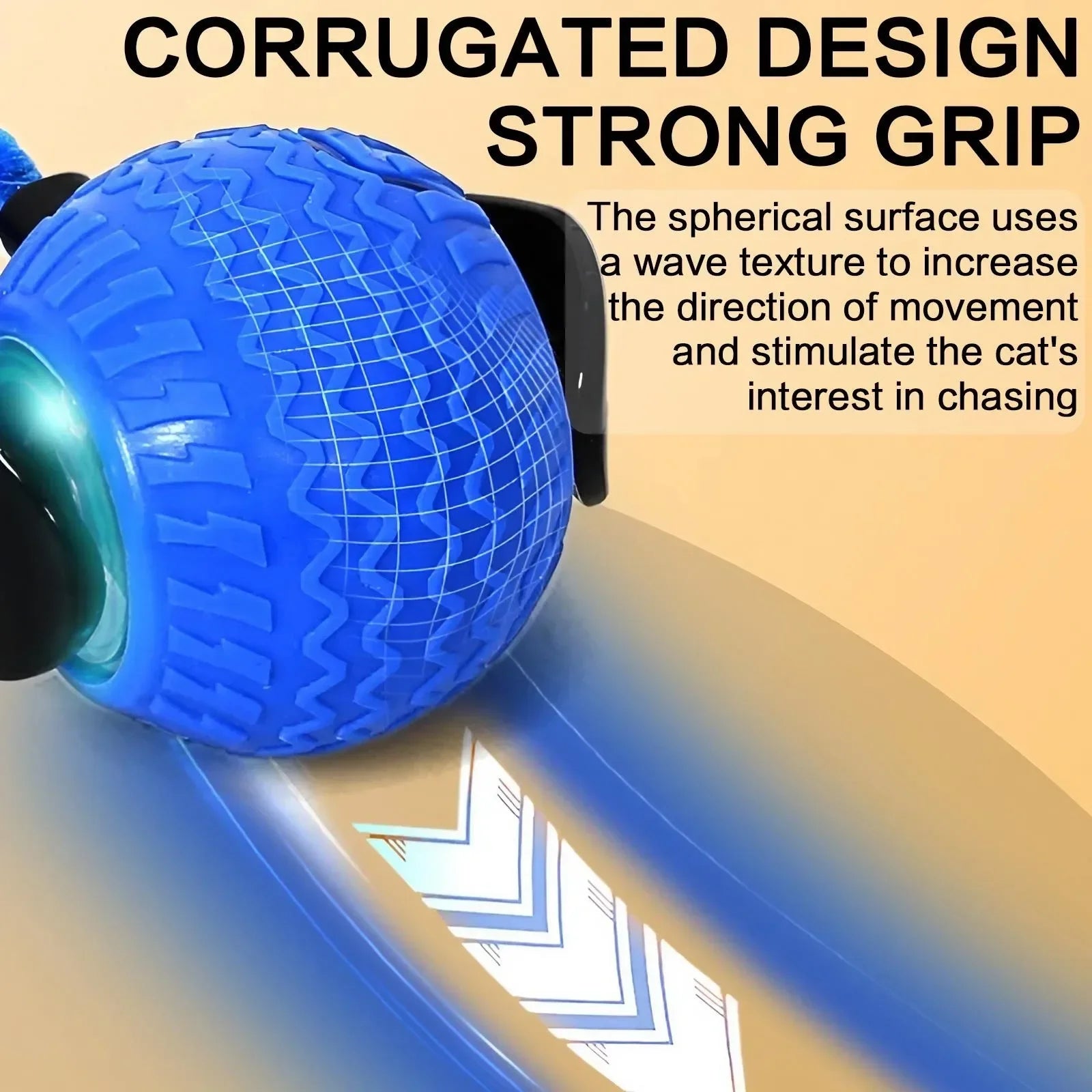 LED Obstacle-Avoidance Cat Ball — 360° Automatic Rotating Teaser Toy