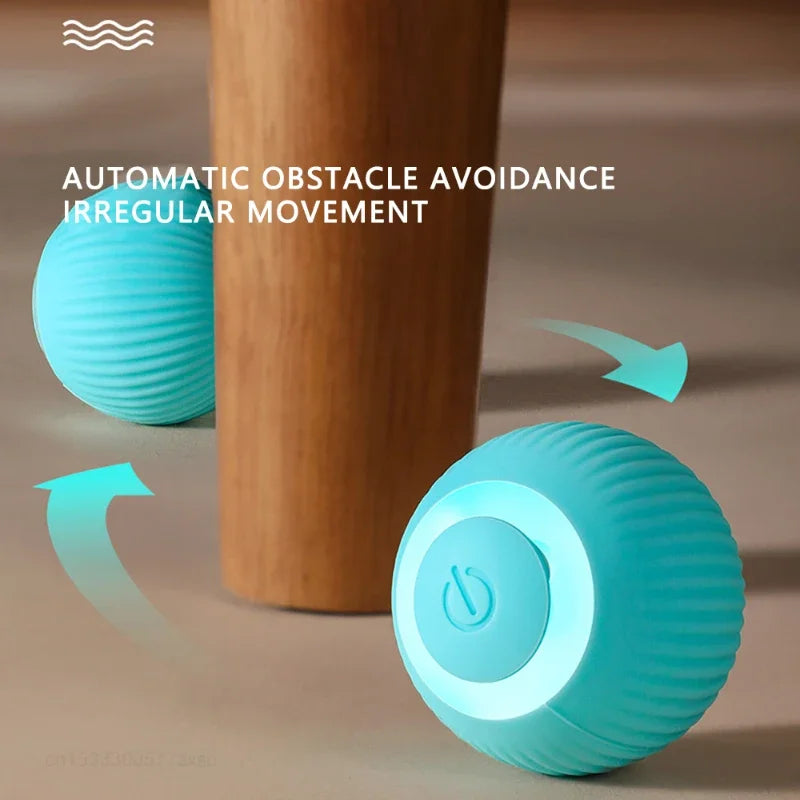 Electronic Rolling Cat Ball — Smart Automatic Indoor Teaser Toy