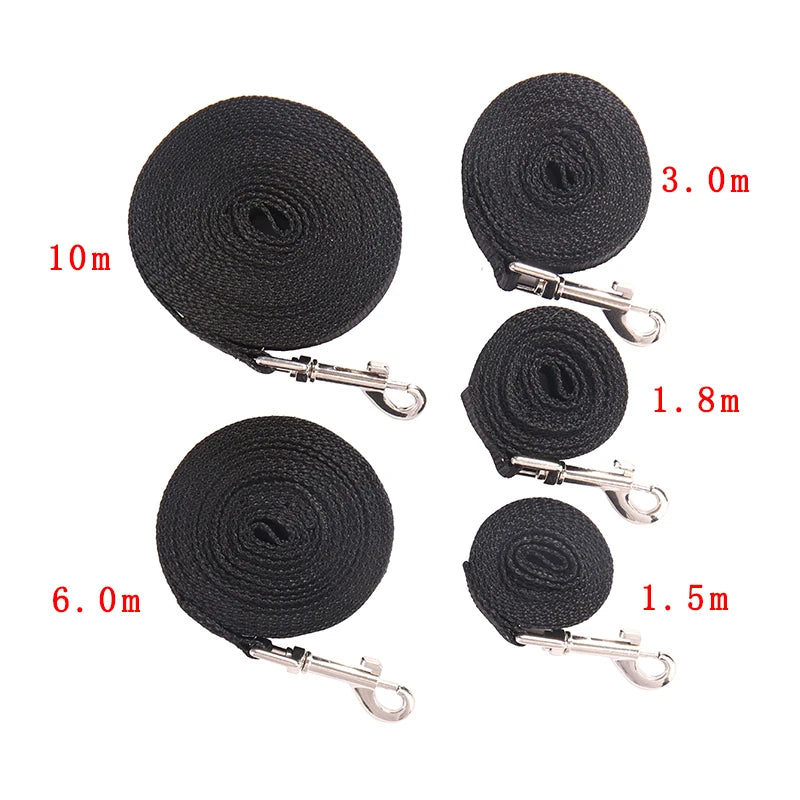 Heavy-Duty Nylon Dog Leash — Long-Line Training Rope, 1.5m to 50m