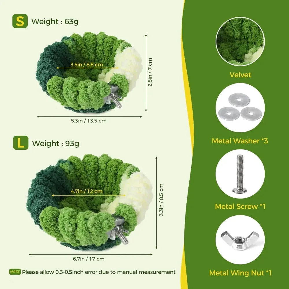 Plush Hanging Bird Nest — Soft Cotton Breeding Bed for Parakeets & Small Birds, S/L